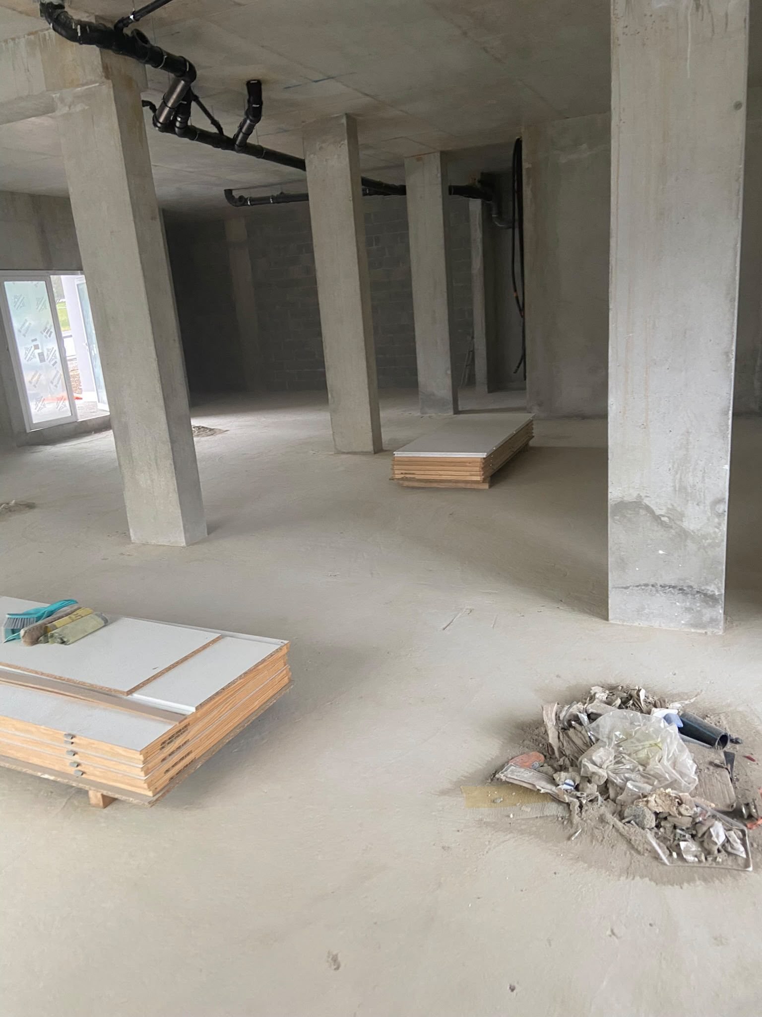 Pièce livrée après nettoyage de fin de chantier